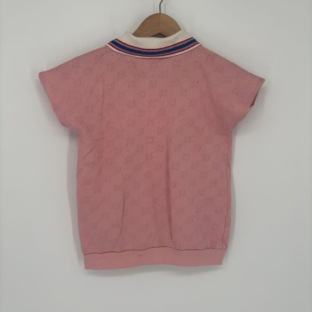 Gucci Polo Shirt in Pink Cotton - Picture 3 of 5